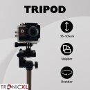 105cm Stativ Tripod Kamerastativ kompatibel mit DJI Osmo GoPro Hero Hero+ Ständer Halter Halterung