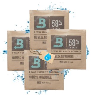 4 Stück Größe 4 Nachfüllpack 58% kompatibel mit Boveda C Vault oder Glas Box Container Aufbewahrung