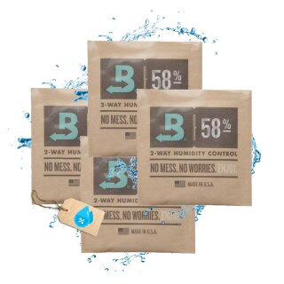 4x Größe 8 Boveda 58% Grow Aufbewahrung Luftfeuchtigkeit Regulierer Zubehör Pack Packs Size 8