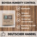 4x Größe 8 Boveda 58% Grow Aufbewahrung Luftfeuchtigkeit Regulierer Zubehör Pack Packs Size 8