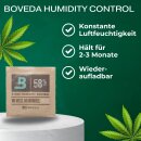 2 Stück 58% Premium Kräuter Aufbewahrungsdose 500ml luftdicht kompatibel mit Boveda + Pack Größe 8 Grow Aufbewahrung Ernte Dose Behälter Vorratsdose Metall Container Stash Box