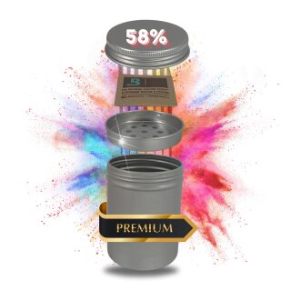 58% Premium Grow Aufbewahrung Case Aufbewahrungsdose mit Einsatz 250ml + Boveda Pack Größe Grower Aufbewahrung Ernte Dose