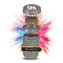 58% Premium Grow Aufbewahrung Case Aufbewahrungsdose mit Einsatz 250ml + Boveda Pack Größe Grower Aufbewahrung Ernte Dose