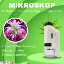 Grow Ernte Set I Taschenmikroskop mit LED + Ernteschere + Akkus I Ernte Helfer Grower Zubehör für Growbox