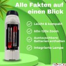 Grow Ernte Set I Taschenmikroskop mit LED + Ernteschere + Akkus I Ernte Helfer Grower Zubehör für Growbox