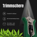 Premium Grow Ernteschere + Trimmschere Set Gartenschere Schere gerade für Eigenanbau Growbox Zelt Trimmen Trimmer Planzen Erntehelfer Knipser Leseschere Erntehelfer