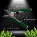 Premium Grow Ernteschere + Trimmschere Set Gartenschere Schere gerade für Eigenanbau Growbox Zelt Trimmen Trimmer Planzen Erntehelfer Knipser Leseschere Erntehelfer