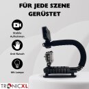 Actioncam Stabilisator Griff mit LED Lampe kompatibel mit...