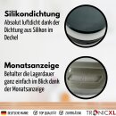 Vorratsgläser Set 2x 1 Liter Vakuum Borosilikat Glas Aufbewahrung Vorratsglas 1000ml luftdicht Glasbehälter