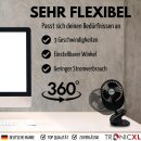 2 Stück USB Ventilator mit Clip 3 Stufen Klipp...