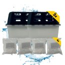 2 Luftentfeuchter + 4 Nachfüllpack für Growbox Grower Grow Anbau Zubehör Box Boxen Granulat Raumentfeuchter Entfeuchter Growzelt Zelt Zelte