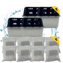 4 Luftentfeuchter + 8 Nachfüllpack für Growbox Grower Grow Anbau Zubehör Box Boxen Granulat Raumentfeuchter