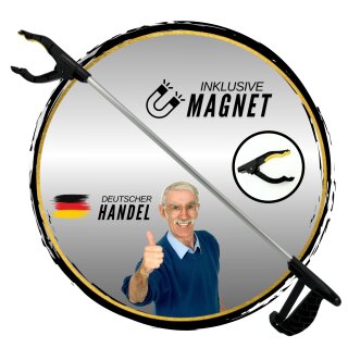 Greifzange mit Magnet I Greifhilfe Metall Greifer Picking Aid für Senioren Müll Müllzange Küche Alltagshelfer lang