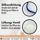 10 Teile Frischhaltedosen Set 5 Dosen mit 5 Deckel Klick Frischhaltedose Klick System I Kunststoff Vorratsdosen spülmaschinenfest Gefrierdosen Gefrierbehälter BPA Frei