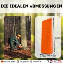 Profi Fällkeil TR-FK2 Spaltkeil 8" 20cm für Holz Stamm Forst Holzspalter Baum fällen Nachsetzkeil Scheitkeil Treibkeil Brennholz ABS Kunststoff