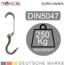 10 Stück Euro-Haken Din 5047 35x12 mm Rohrbahnhaken...