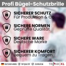 Profi Bügel Schutzbrille faltbar DIN EN 166 DIN EN 170 UV-Schutz beschlagfrei Bügelbrille Sicherheitsbrille