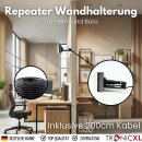 2m Verlängerung Wandhalterung für W-LAN Repeater für Fritz Repeater 600 1200 1750E 2400 AVM Fritz! Halterung