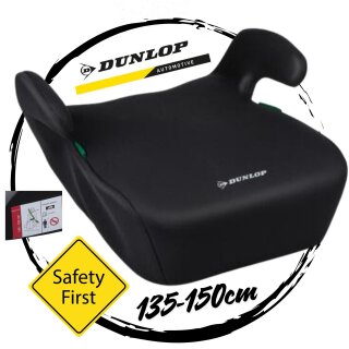 Dunlop Auto Kindersitzerhöhung KFZ Kinder Sitz Erhöhung Autositz - Sitzkissen Kinder 135-150 cm Sitzerhöhung Kindersitz