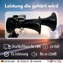 Luft Horn LKW 24V Drucklufthorn E9 Zulassung TGV AIR HORN Signalhorn Doppel für LKW Boot Traktor