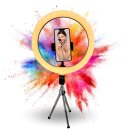 Mini Stativ + XXL Ringlicht Ring Light mit Handyhalter...