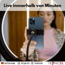 Mini Stativ + XXL Ringlicht Ring Light mit Handyhalter Tripod Beauty Licht Kamerastativ Smartphone Halterung I für YouTube Video Streaming Smartphone TikTok