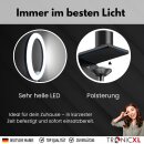 Ringlicht mit Klemmstativ Tisch Stativ Ring Light Handyhalter kompatibel mit iPhone Smartphone Licht Halterung für YouTube Video Stream TikTok Foto Video Tischstativ Tischhalterung Klemme