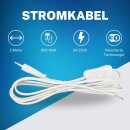 2x Netzkabel Euro H03VVH2-F Stromkabel mit Stecker und...