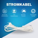 2x Netzkabel Euro H03VVH2-F Stromkabel mit Stecker und Schalter 2m I EIN- Ausschalter Power Cable Cord für Lampen Leuchten Lüfter Klein Elektro Ersatzteil Anschlusskabel Euroflachstecker (2)