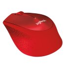 Logitech Wireless Mouse M330 silent plus red retail