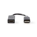 DisplayPort – HDMI-Kabel | DisplayPort-Stecker  -  HDMI™-Ausgang | 0,2 m | Anthrazit