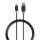 USB 2.0-Kabel | Stecker Typ C  -  A-Stecker | 1,0 m | Anthrazit