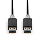 USB 3.0-Kabel | A-Stecker  -  A-Stecker | 2,0 m | Anthrazit