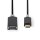 USB 3.0-Kabel | Stecker Typ C  -  A-Buchse | 0,15 m | Anthrazit