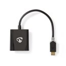 USB-Adapterkabel Typ C | Stecker Typ C  -  VGA-Buchse | 0,2 m | Anthrazit