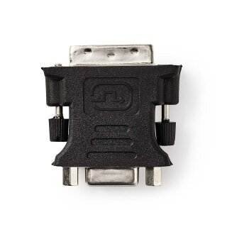 DVI-zu-VGA-Adapter | DVI-I 24 + 5-poliger Stecker - VGA-Buchse | Schwarz