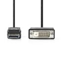 DisplayPort - DVI-Kabel | DisplayPort-Stecker - DVI-D 24 +1-polige Buchse | 2,0 m | Schwarz