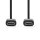USB 2.0-Kabel | Stecker Typ C - Stecker Typ C | 1,0 m | Schwarz