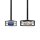 DVI-Kabel | DVI-A 12 + 5-poliger Stecker  -  VGA-Stecker | 2,0 m | Schwarz