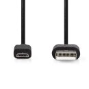 USB 2.0-Kabel | A-Stecker - Micro-B-Stecker | 2,0 m | Schwarz