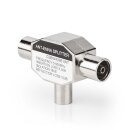 Koax-Adapter | IEC (Koax)-Stecker  -  2x IEC (Koax)-Buchse