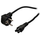 Schutzkontakt-Netzkabel Typ F (CEE 7/4) - IEC-320-C5 2.00 m Schwarz