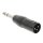 XLR-Adapter XLR 3-pol. male - 6.35 mm male Schwarz