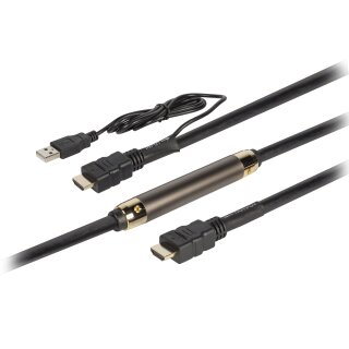 High Speed HDMI Kabel mit Ethernet HDMI Anschluss - HDMI Anschluss 40 m Schwarz