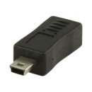 USB 2.0 Adapter Mini 5-pol. male - Micro-B Kupplung Schwarz