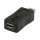 USB 2.0 Adapter Mini 5-pol. male - Micro-B Kupplung Schwarz