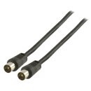 Koaxialkabel 90 dB Koax-Stecker - Koax-Stecker 1.00 m Schwarz