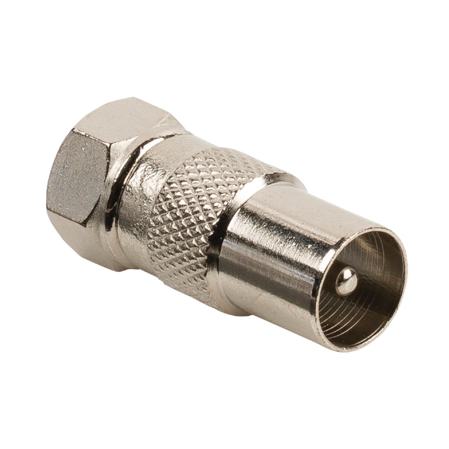 Coax Adapter F F Male Koax Stecker Silber 1 64