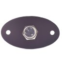 TronicXL Klingelschild Klingelplatte anthrazit mit Beleuchtung LED blau