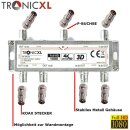 TronicXL 6fach BK Verteiler Premium TV Kabel...